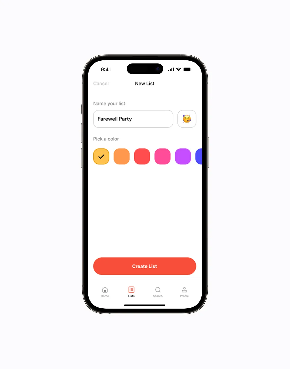 Early ecoco screens: building a list, and the price comparison view