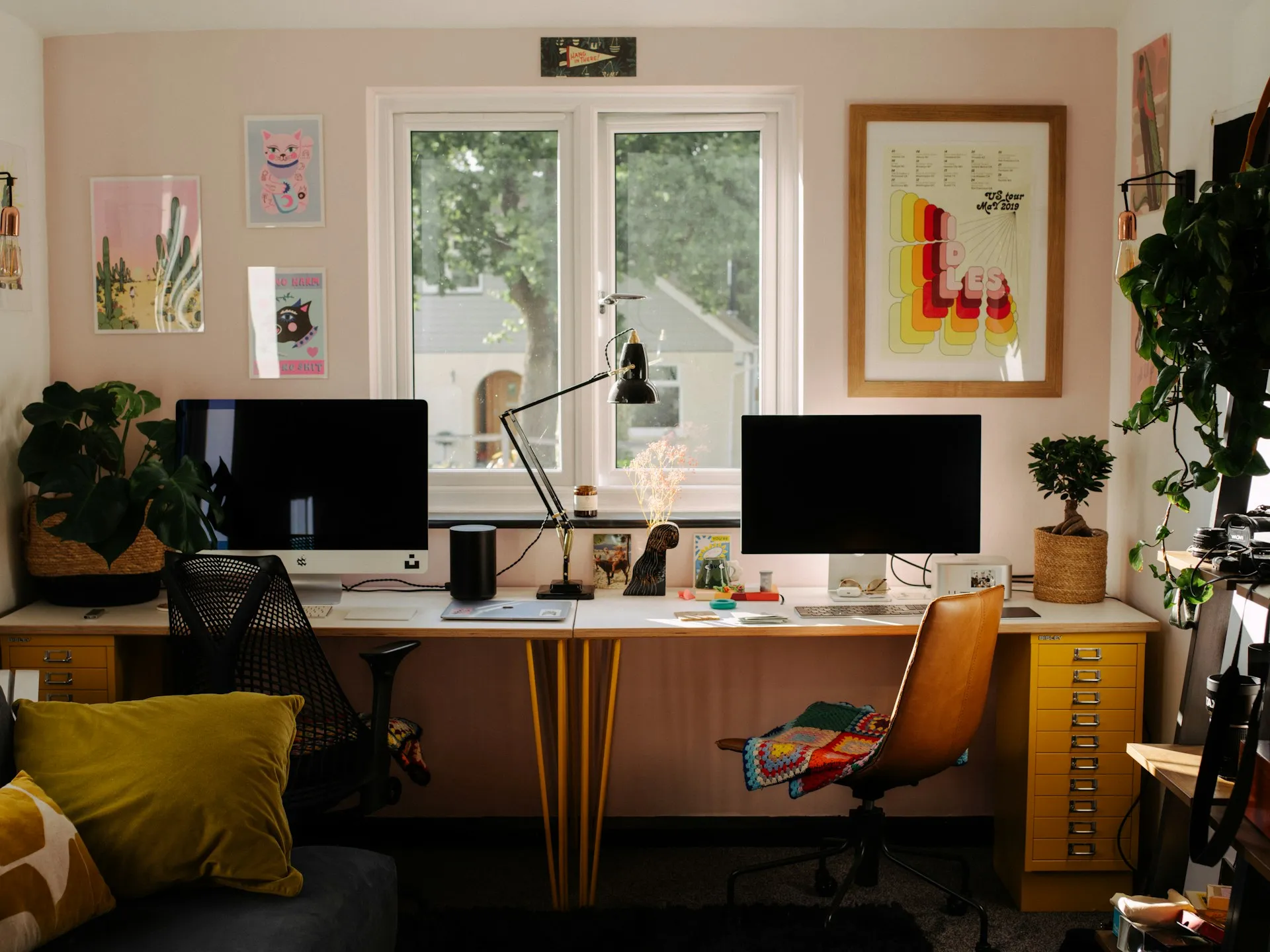 The desk where most of this gets made